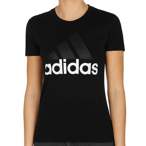 adidas t shirt damen weiß schwarz|Adidas T.